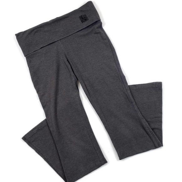 Billabong Fold Down Waist Wide Leg Yoga Pants - Picture 1 of 7
